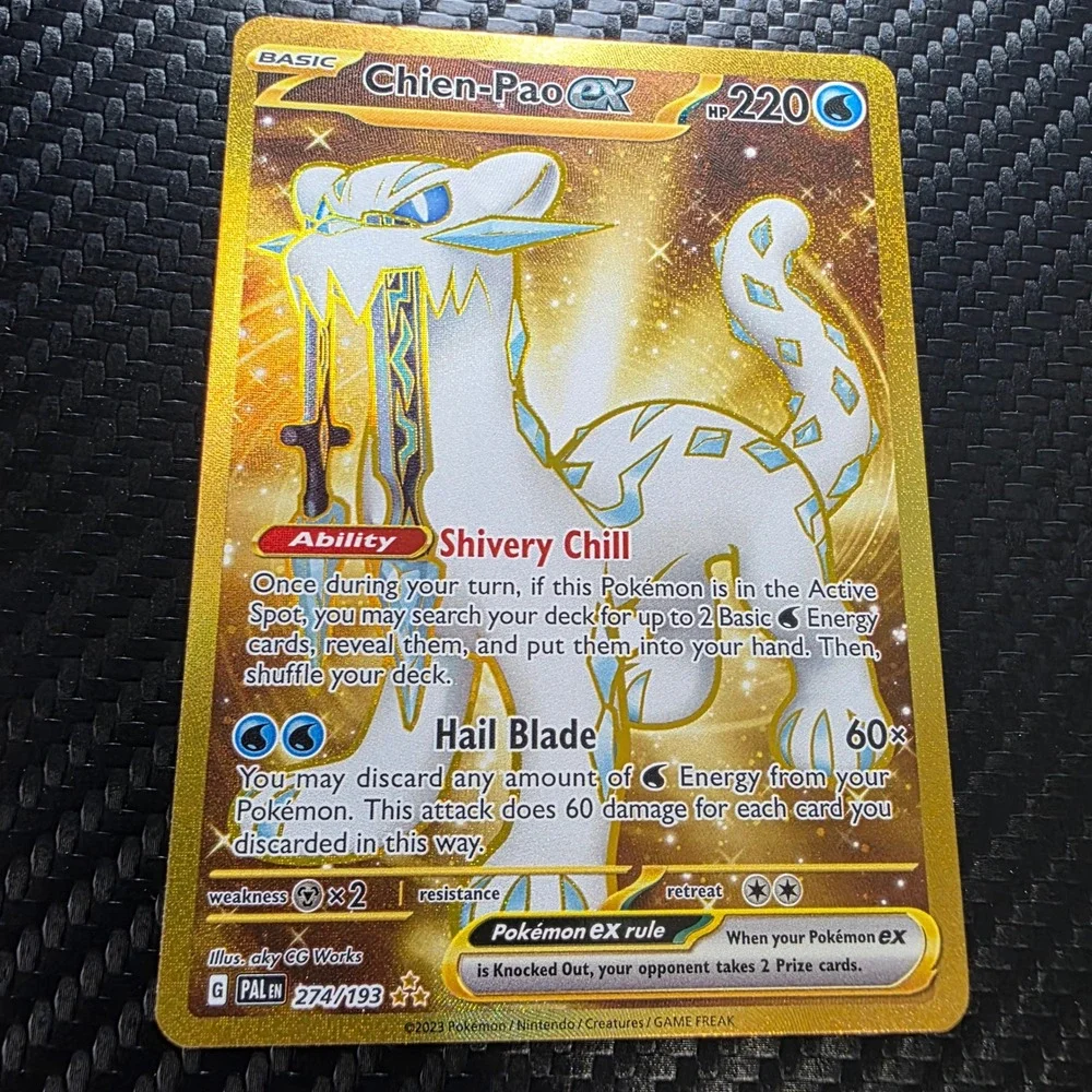 Chien-Pao ex 274/193 Paldea Evolved Gold Hyper Rare Holo NM Pokémon TCG